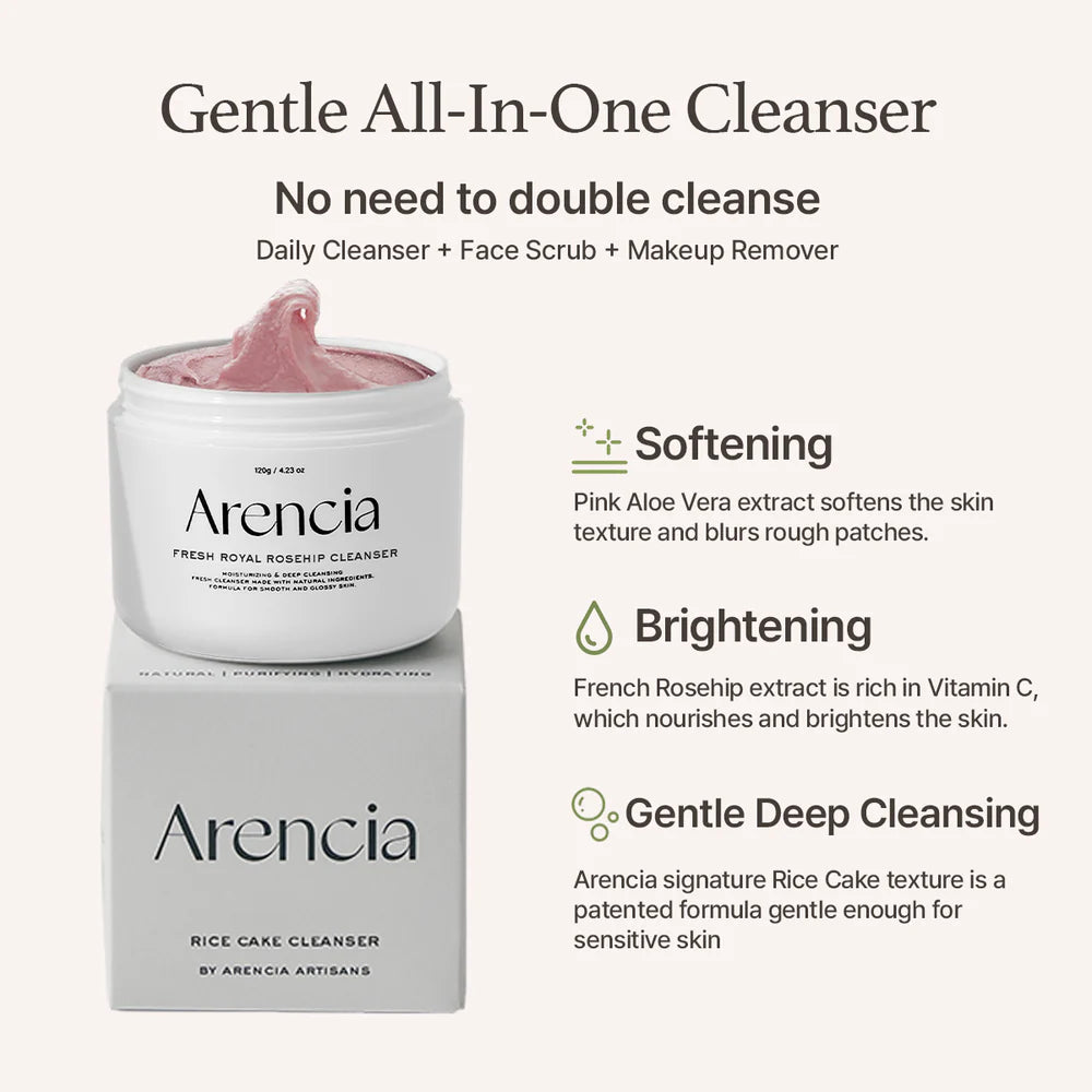 ARENCIA Fresh Rosehip Mochi Cleanser