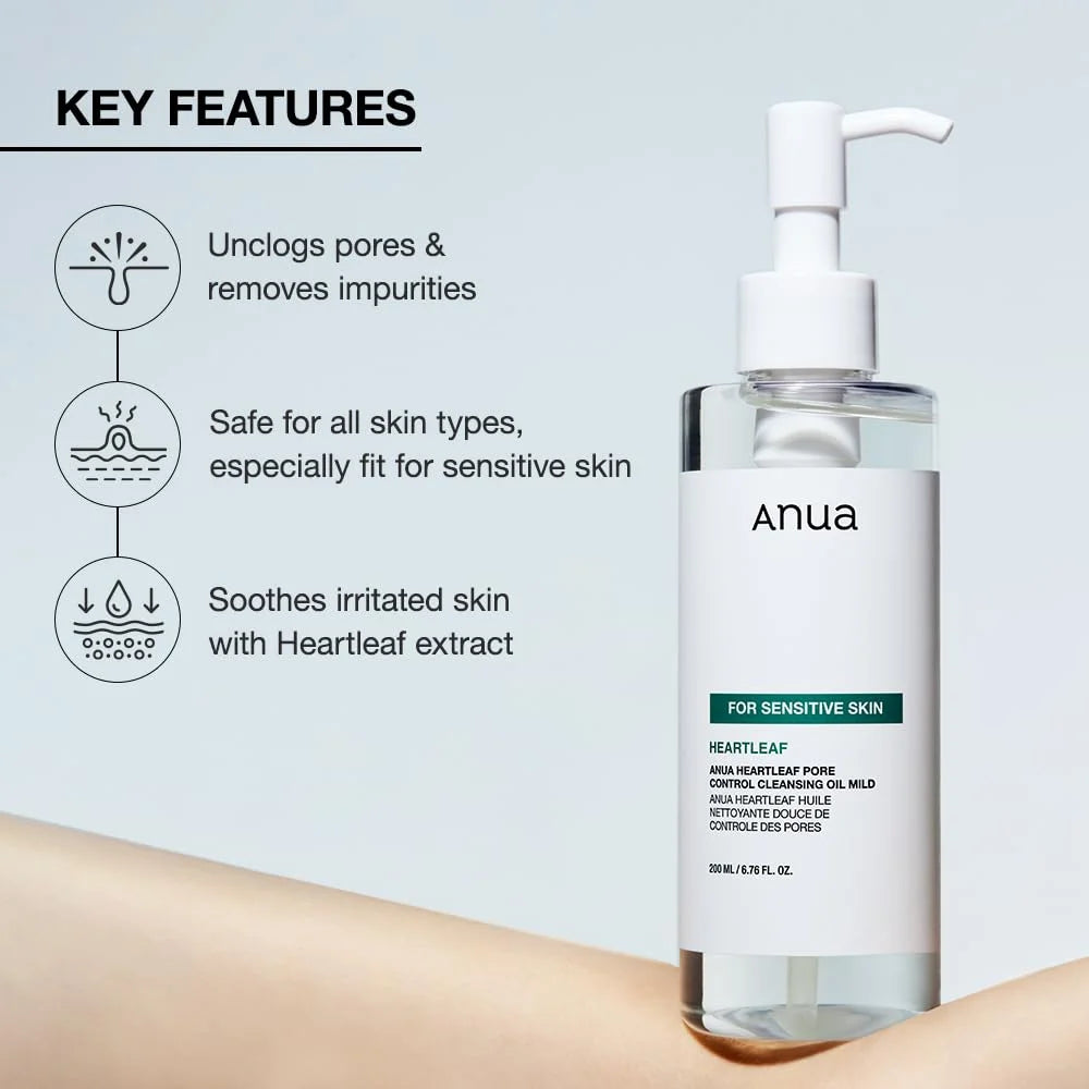 ANUA Heartleaf Pore Control Cleansing Oil MILD
