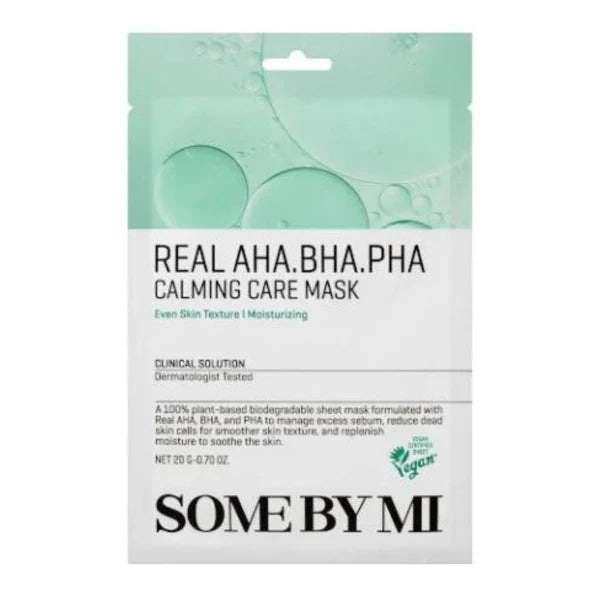 SOME BY MI Real AHA BHA PHA Calming Care Mask