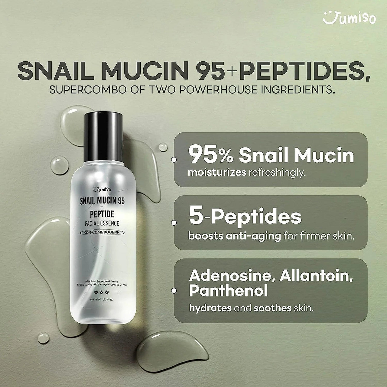 JUMISO Snail Mucin 95 + Peptide Facial Essence