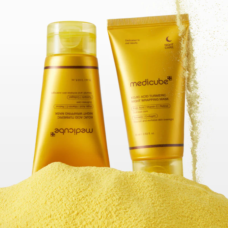 MEDICUBE Kojic Acid Turmeric Night Wrapping Mask