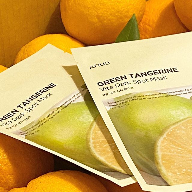 ANUA Green Tangerine Vita Dark Spot Mask