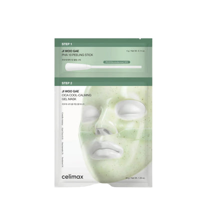 CELIMAX Ji Woo Gae Cica PHA Peel 2-Step Gel Mask