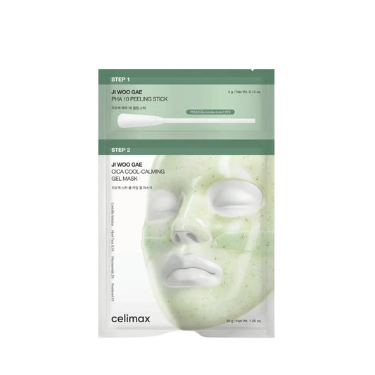 CELIMAX Ji Woo Gae Cica PHA Peel 2-Step Gel Mask