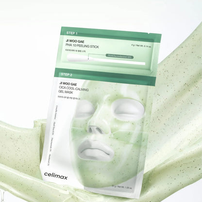 CELIMAX Ji Woo Gae Cica PHA Peel 2-Step Gel Mask