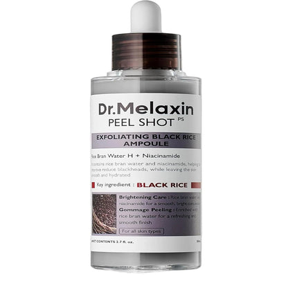 DR MELAXIN Peel Shot Exfoliating Black Rice Ampoule
