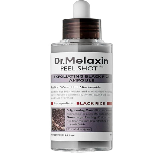 DR MELAXIN Peel Shot Exfoliating Black Rice Ampoule