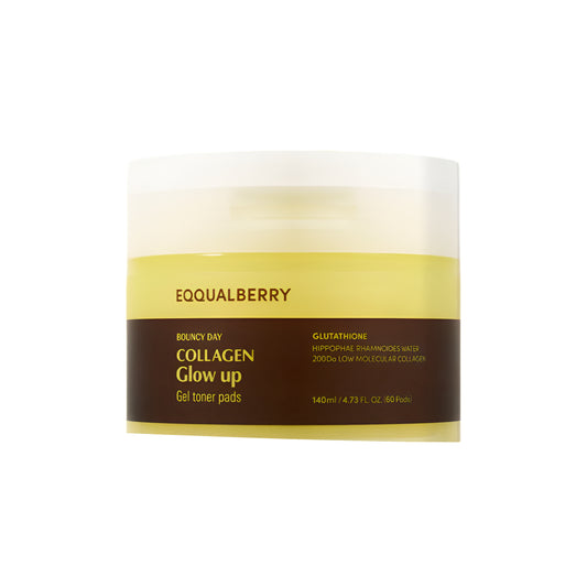 EQQUALBERRY Collagen Glow Up Gel Toner Pad