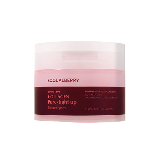 EQQUALBERRY Collagen Pore-Tight Up Gel Toner Pad