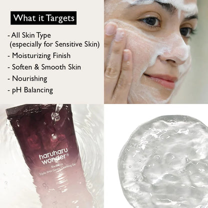 HARUHARU WONDER Black Rice Triple AHA Gentle Cleansing Gel