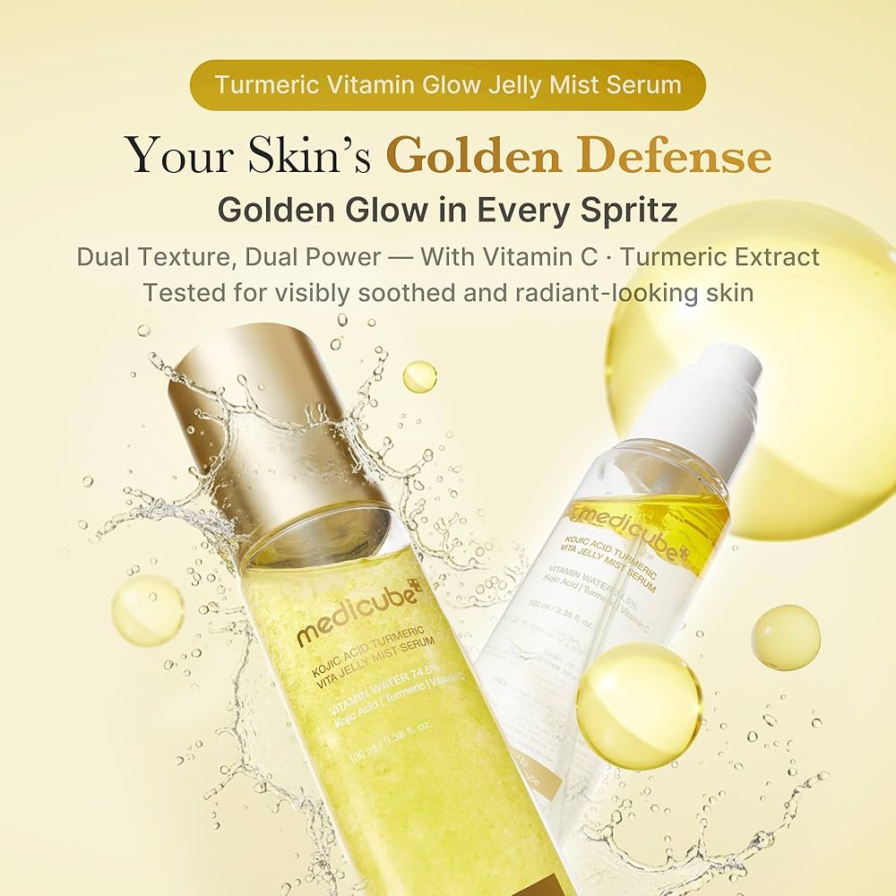 MEDICUBE Kojic Acid Turmeric Vita Jelly Mist Serum