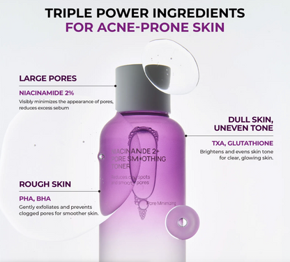JUMISO Niacinamide 2+ Pore Smoothing Toner